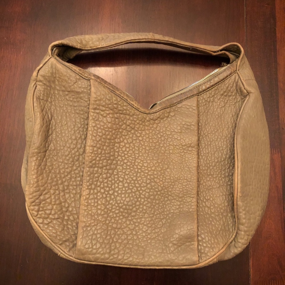 Alexander Wang Hobo Pebble Leather Gray Bag